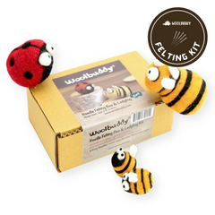 Needle Felting Bee and Ladybug Kit (min. order qty 4 required)