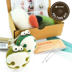 Needle Felting Frog Kit (min. order qty 4 required)