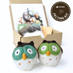 Needle Felting Owl Kit (min. order qty 4 required)