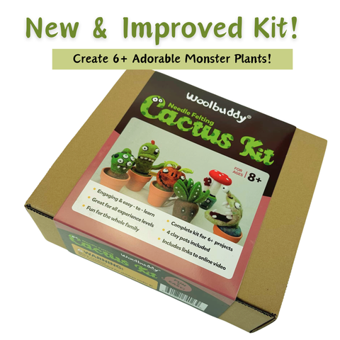 Needle Felting Cactus Kit (min. order qty 3 required)