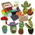 DIY Cactus Needle Felting Kit | Beginner Wool Craft Succulent Project (min. order qty 3 required)