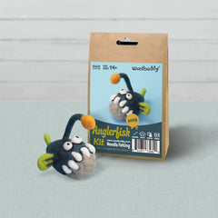 DIY Angler Fish Needle Felting Kit | Unique Deep Sea Creature Beginner Craft (min. order qty 6 required)