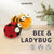 Bee & Ladybug Needle Felting Kit | Beginner DIY Garden Insect Craft | Woolbuddy
