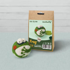 DIY Frog Needle Felting Kit | Garden Nature Craft Project Gift (min. order qty 6 required)