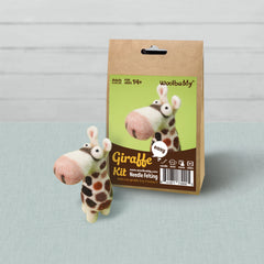 DIY Giraffe Needle Felting Kit | Safari Wildlife Craft Gift (min. order qty 6 required)