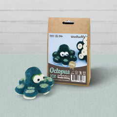 DIY Octopus Needle Felting Kit | Ocean Sea Creature Craft Gift (min. order qty 6 required)