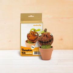DIY Needle Felting Pumpkin Kit – Wool Fiber Craft for Beginners (min. order qty 3 required)