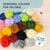 Four Season Wool Roving Color Pack – Fiber for Felting & Crafts (min. qty order 4)