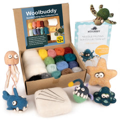 Needle Felting Sea Collection Kit – DIY Wool Ocean Animal Crafts (min order qty 3 required)