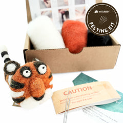 Needle Felting Tiger Kit (min. order qty 4 required)
