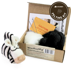 Needle Felting Zebra Kit (min. order qty 4 required)