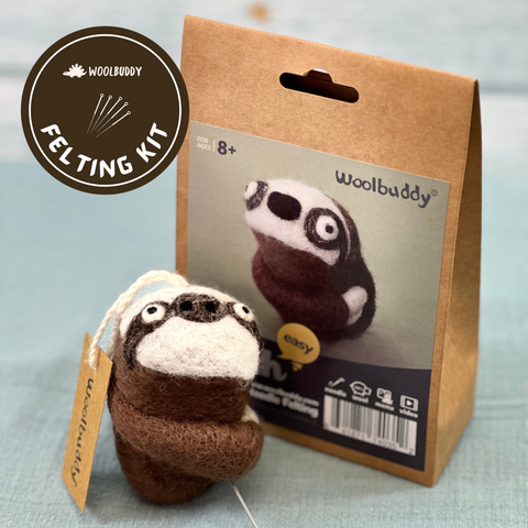 Needle Felting Sloth Kit (min order qty 6 required)