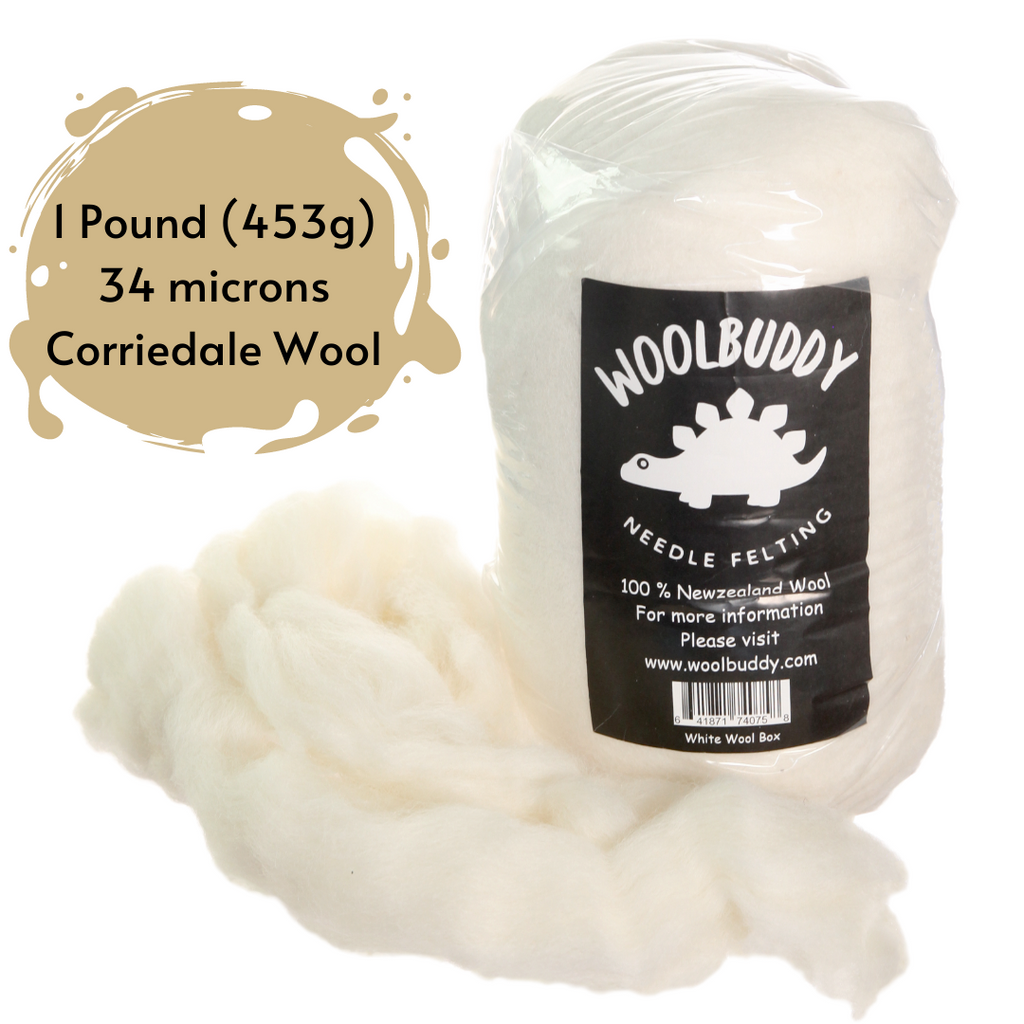 1 LB Core Wool Needle Felting Spinning Wet Felting Stuffing by